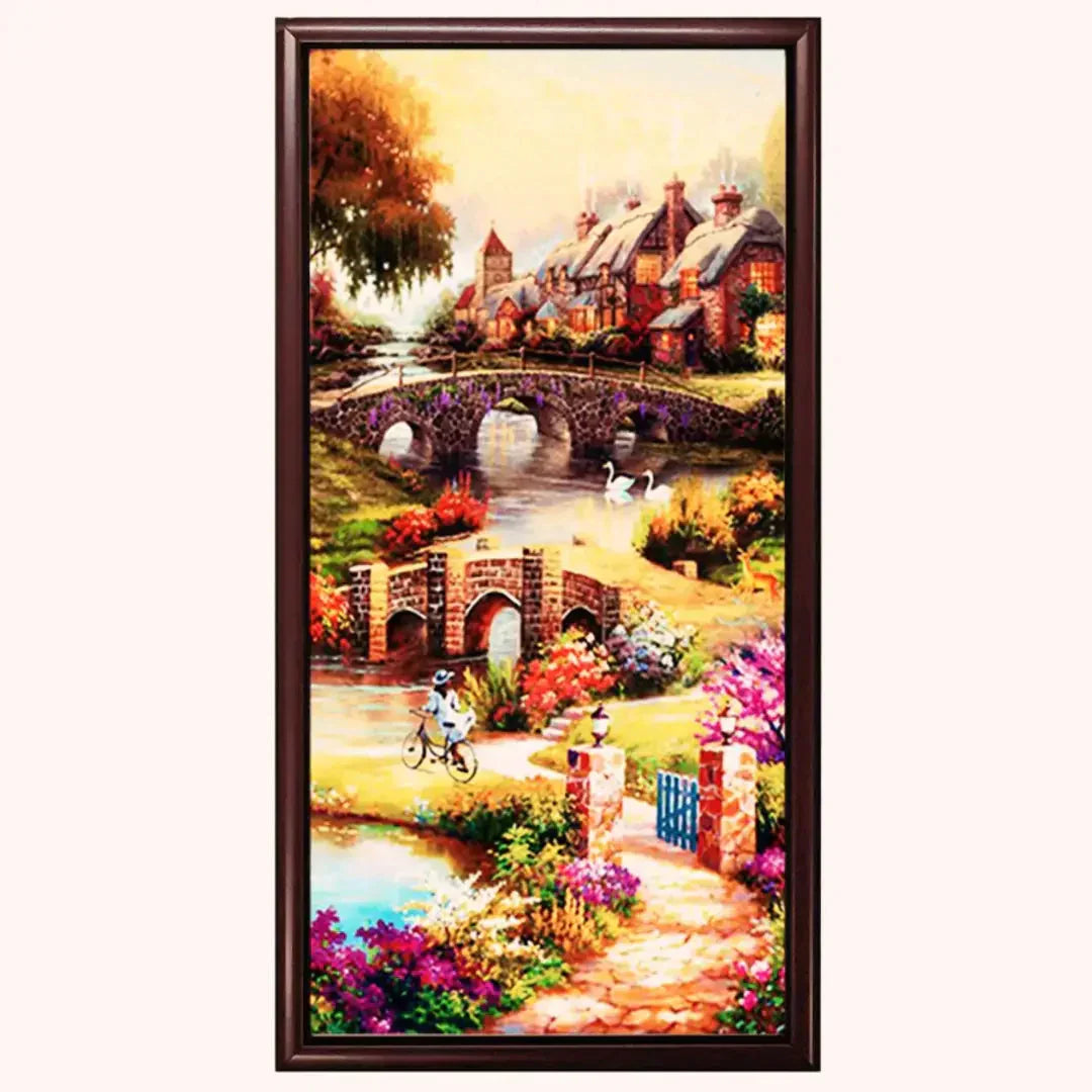 Casperme Modern Art Elegant Floater Mould Framed Wall Painting (52 cms x 27 cms)nbsp; 20.5 inch x 10.5 inch 