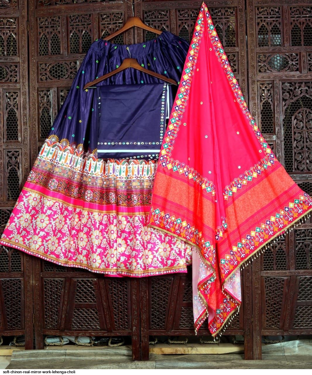 DIGITAL PRINTED WORK LAHENGA CHOLI WITH DUPATTA simsim