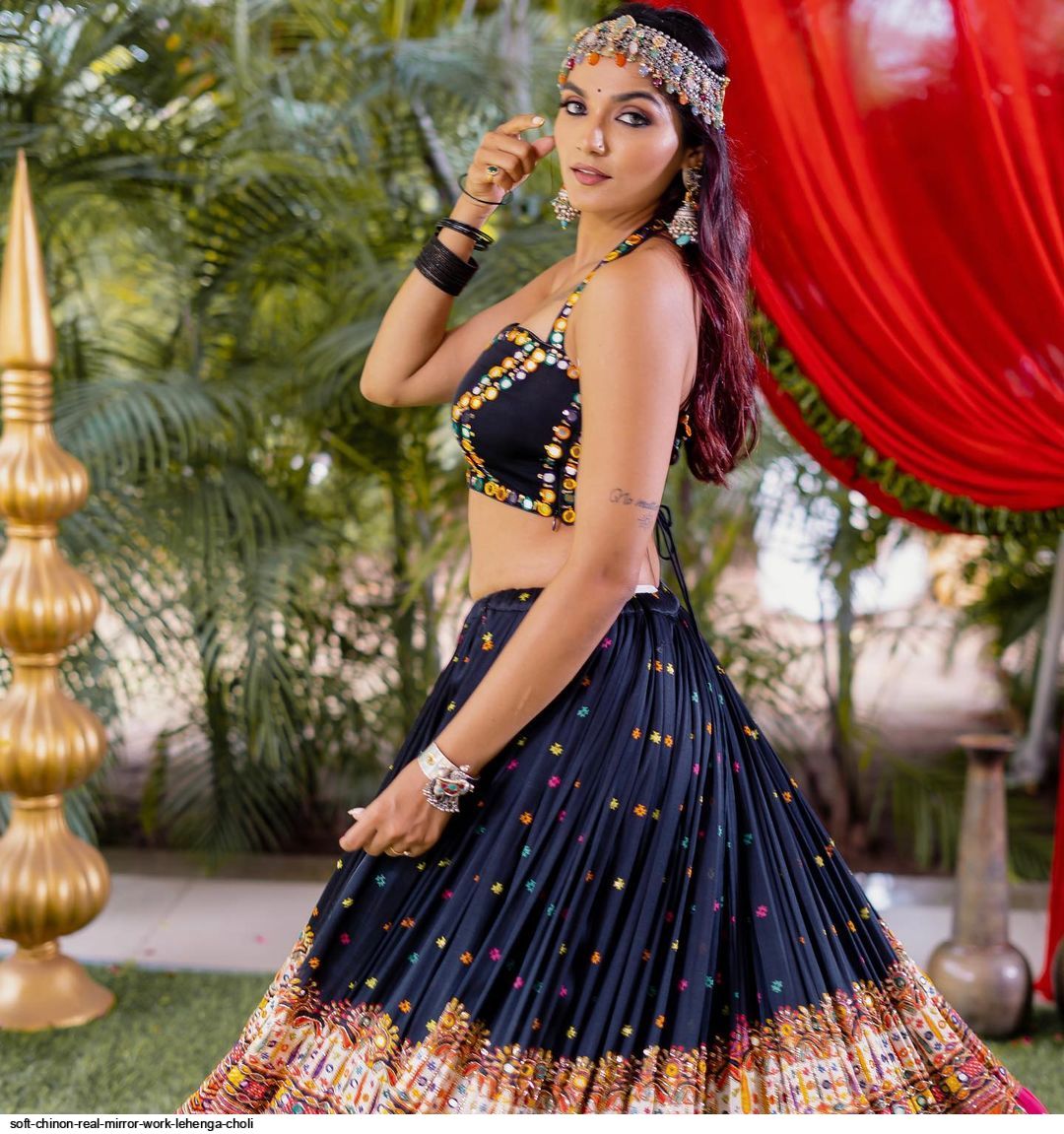 DIGITAL PRINTED WORK LAHENGA CHOLI WITH DUPATTA simsim