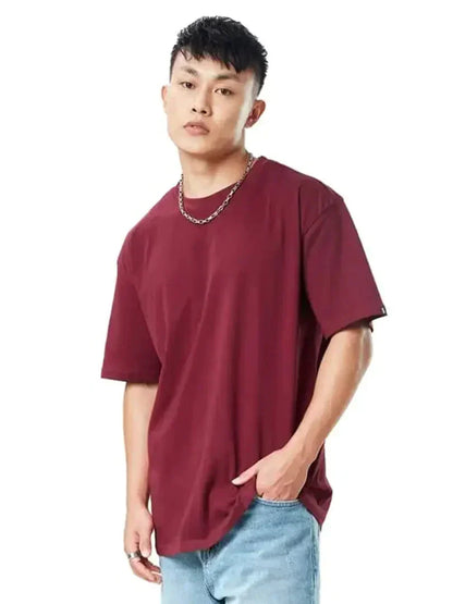 Devinefeather Oversized t Shirt, Drop Shoulder Tshirt, Baggy Tshirt for Men simsim