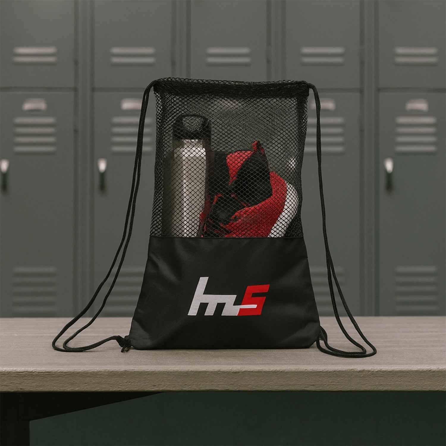 Mesh Drawstring Gym Sack – Breathable Sports Backpack (1 Pc)