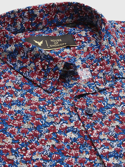 Men Floral Multi Slim Fit Shirt