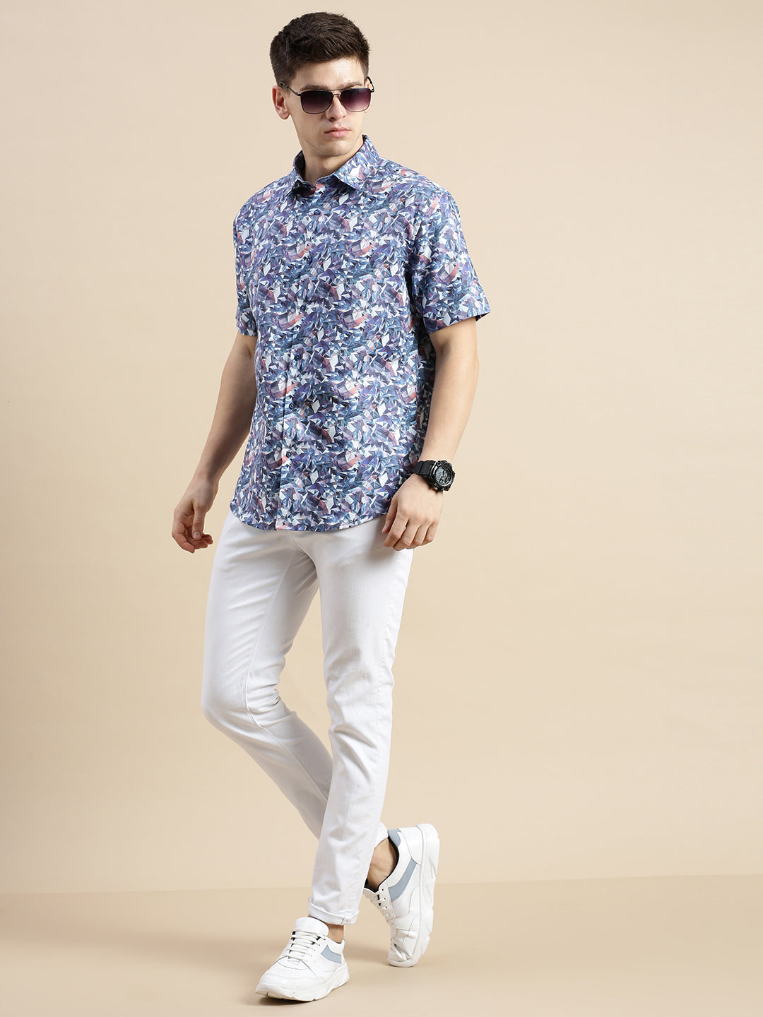 Men Multi Graphics Casual Shirt