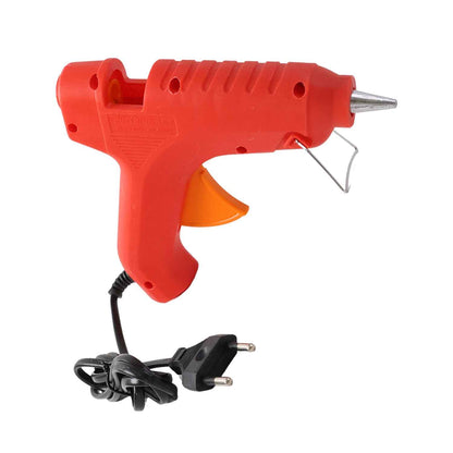 Premium 20W Hot Melt Glue Gun with 6 Transparent Glue Sticks Set