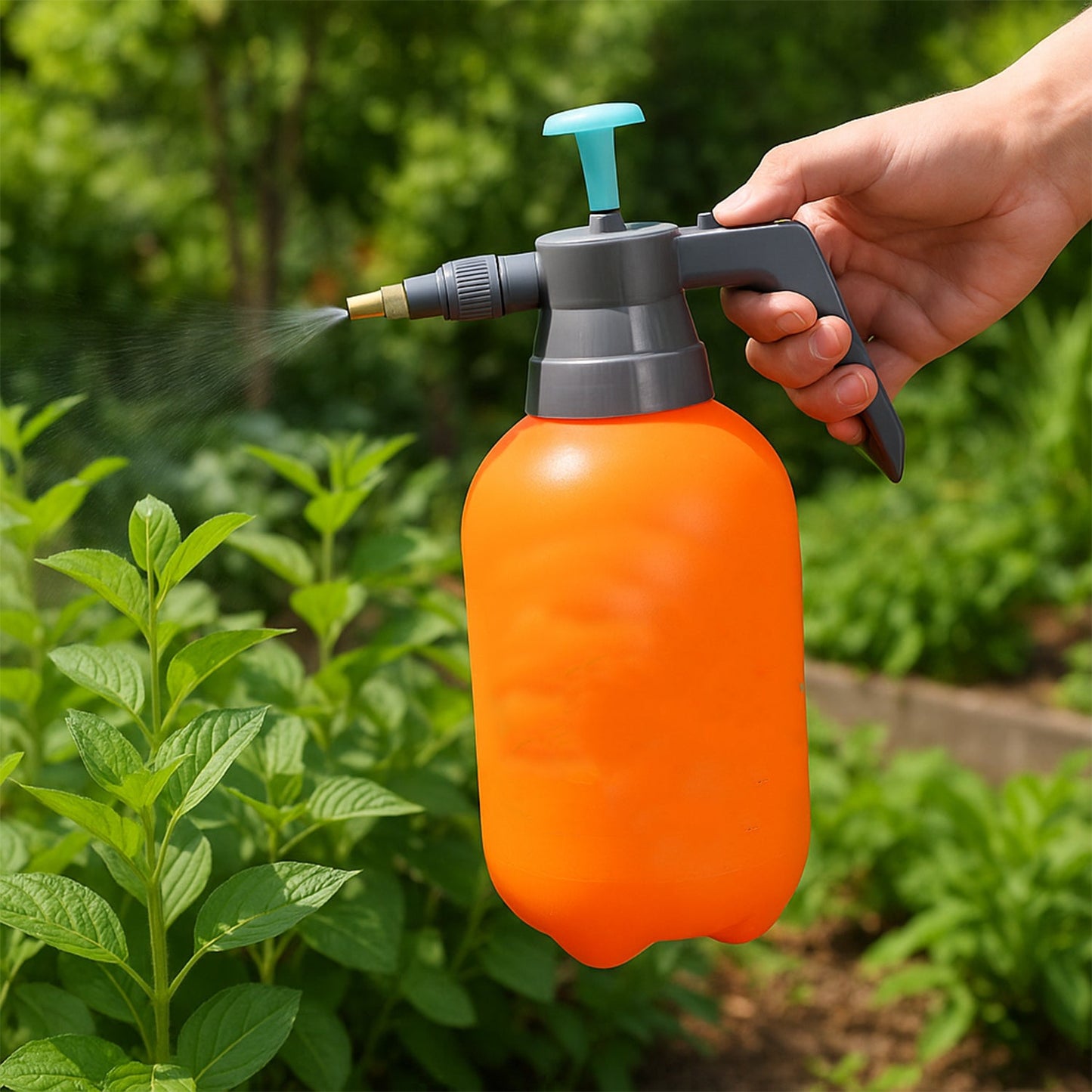 Water Sprayer Hand-held Pump Pressure Garden Sprayer - 2 L (Mix Color)