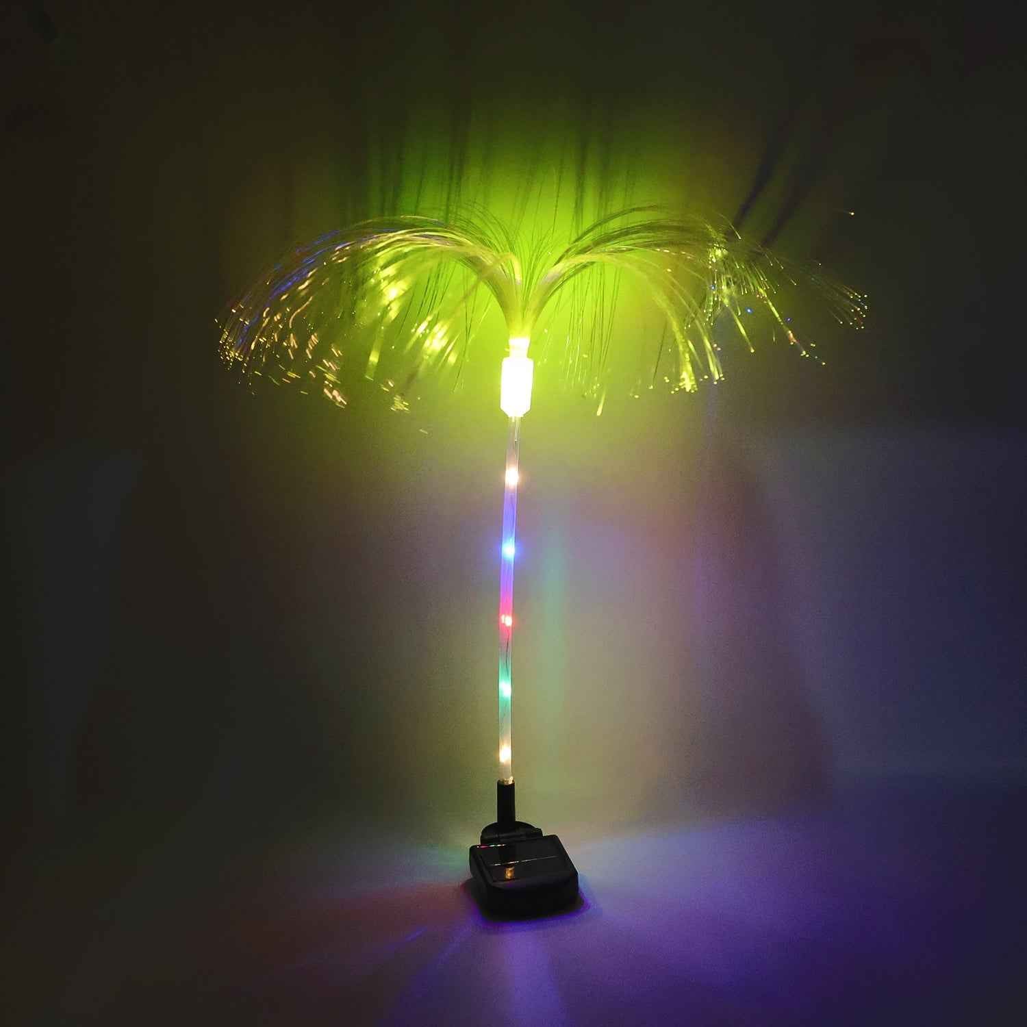 Solar-Powered Fiber Optic Garden Light - (1 Pc)