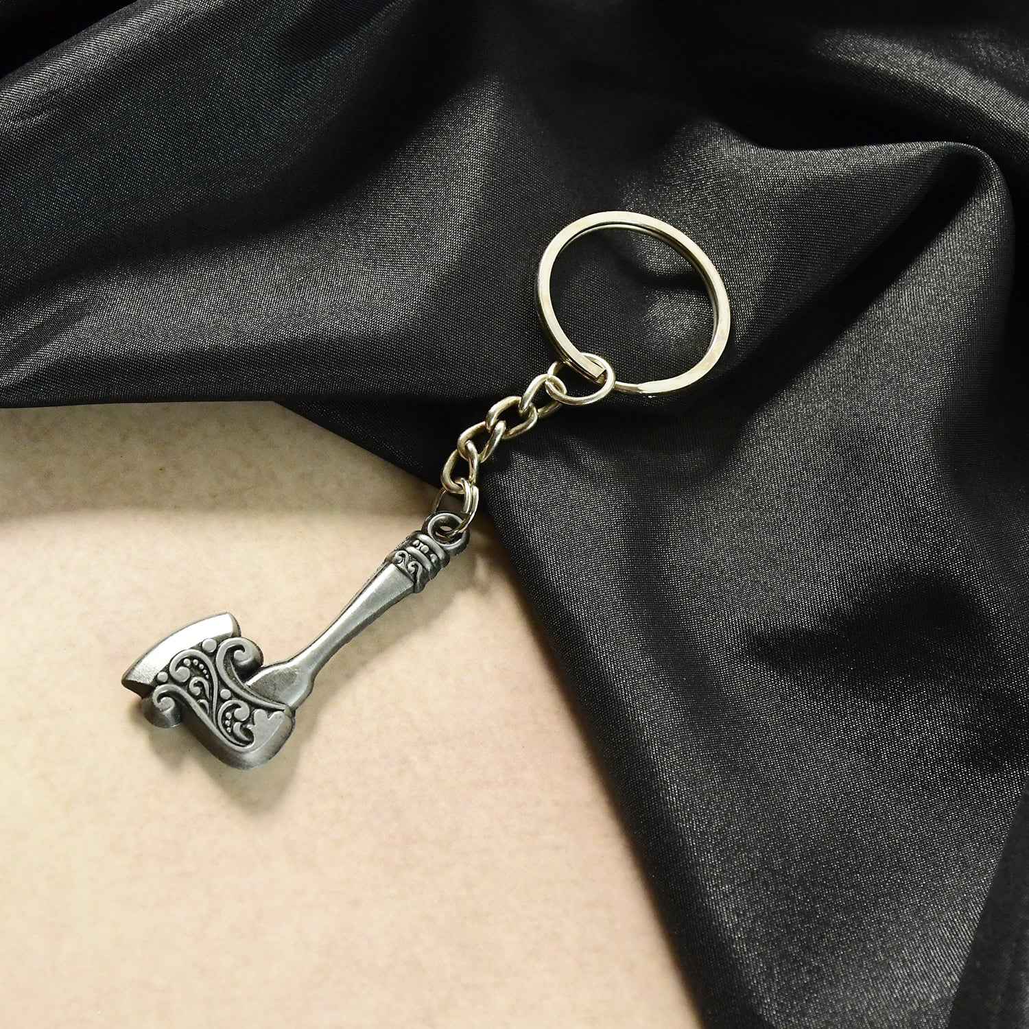 Stylish Axe Shape Metal Keychain (1 Pc)