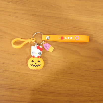 Stylish kitty pumpkin accessory