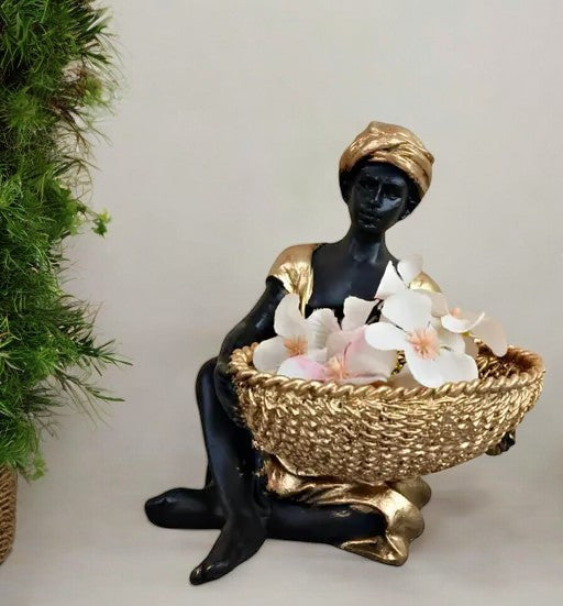 Kraphy Hand Crafted Clever Guardian elegence in Storage Man Statue for Home Decorative Showpiece 