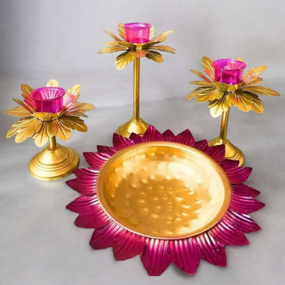 Kraphy METAL DAZE LOTUS SHAPE DIWALI URLI 