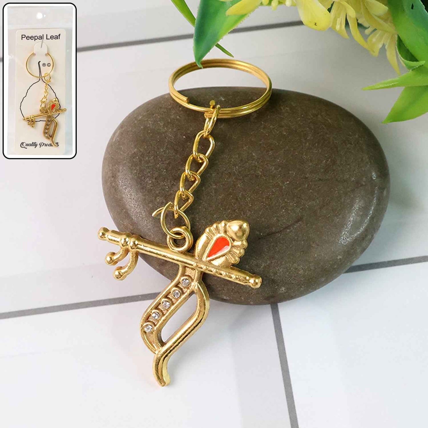 Peacock Flute Keychain Set (2 Pc Mix Design)