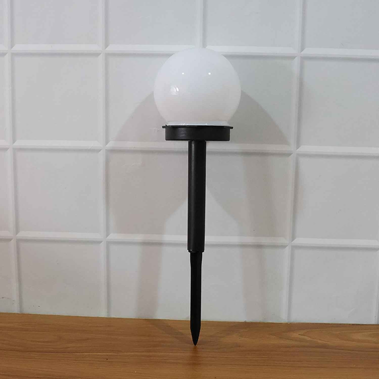 Solar-Powered LED Garden Globe Pathway Light (1 Pc)