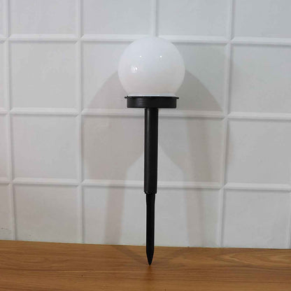 Solar-Powered LED Garden Globe Pathway Light (1 Pc)