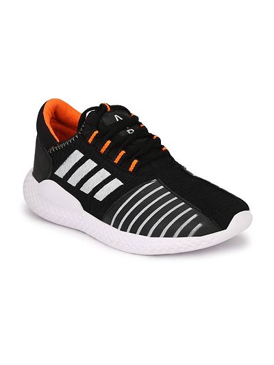 Light Weight Black Good Quality Running Shoes 