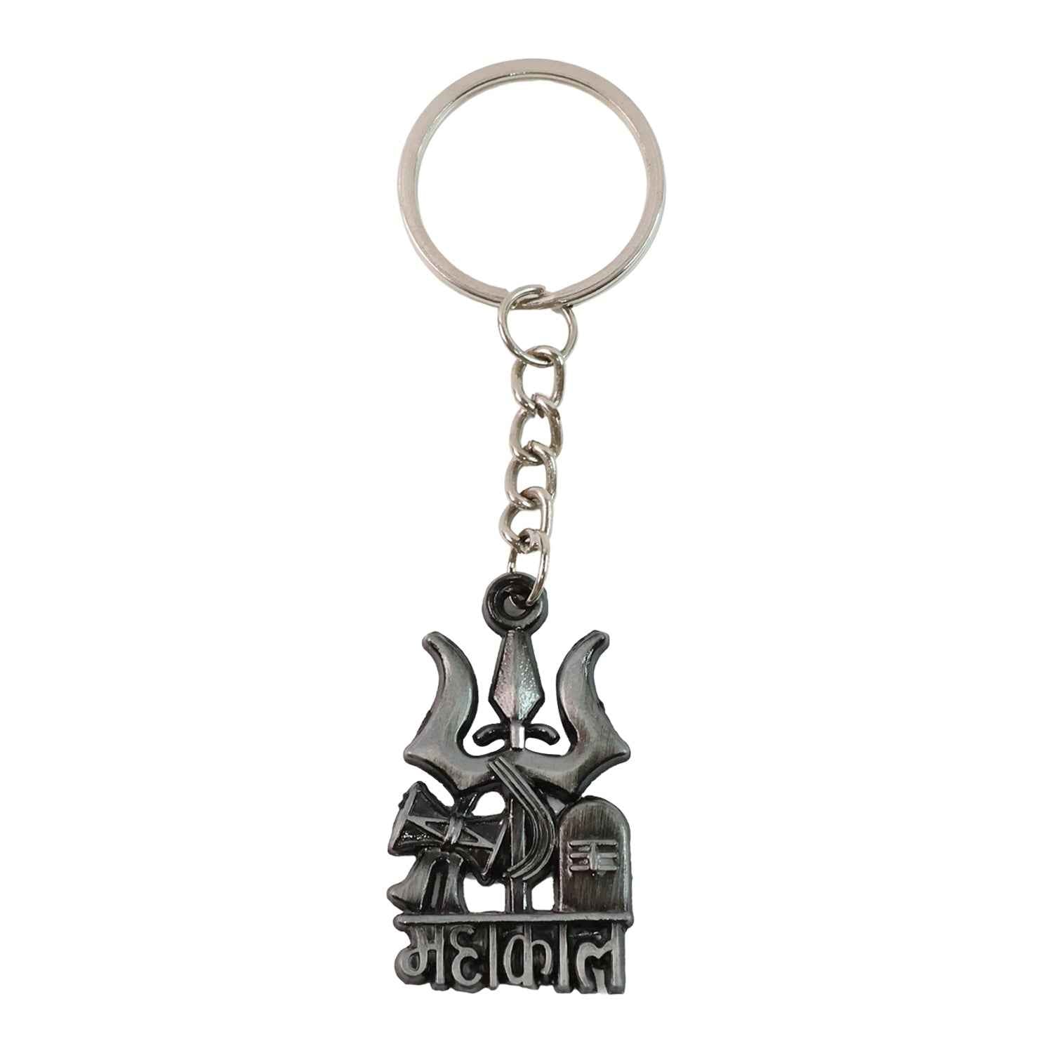 Mahakal Trishul Damru Design Keychain (1 Pc)