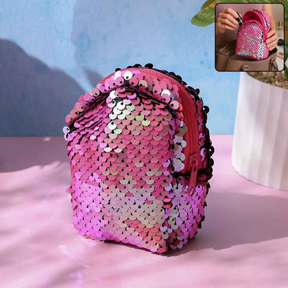 Mini Sequin Backpack Pouch - (1 Pc)