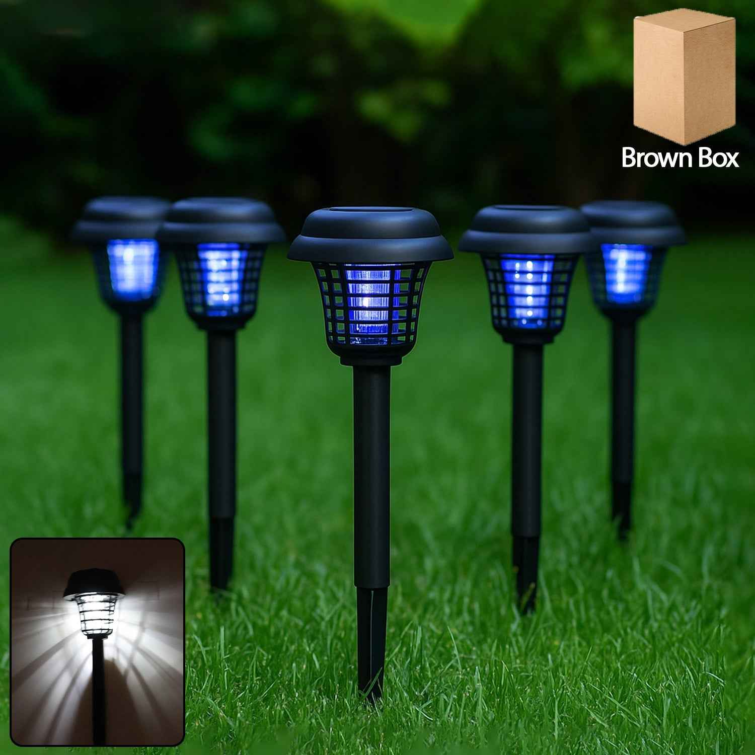 Solar Powered Mosquito Killer Garden Light (5 Pc)
