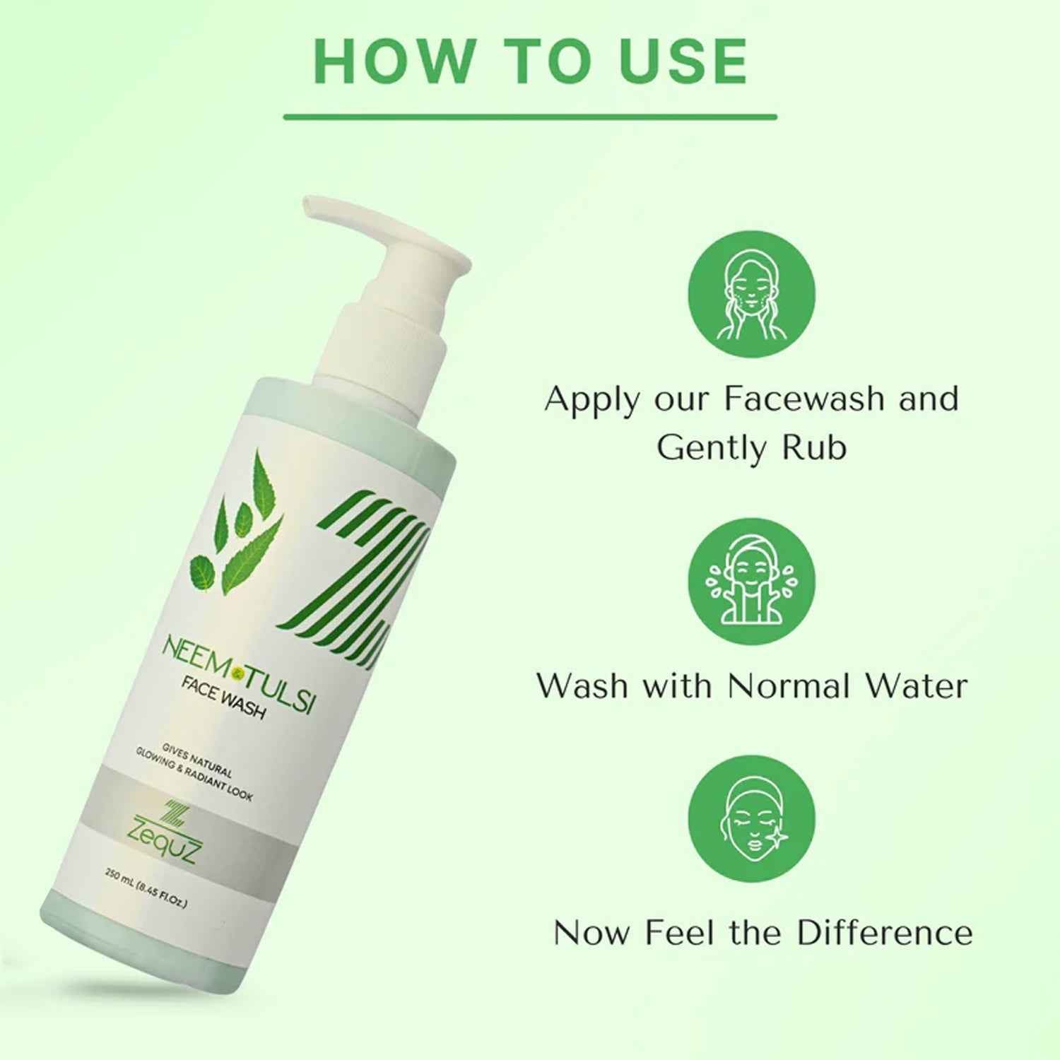 Zequz Neem & Tulsi Face Wash - (1 Pc / 250 ML)