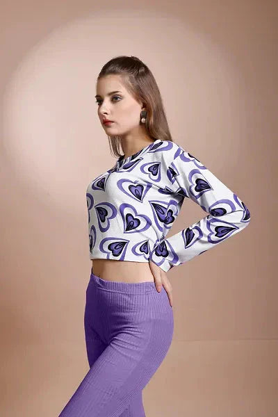 New Women Fancy Crop Top 