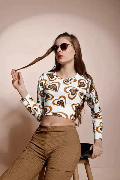 New Women Fancy Crop Top simsim