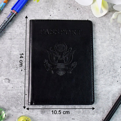 Premium Leatherette Passport Holder Cover (1 Pc)