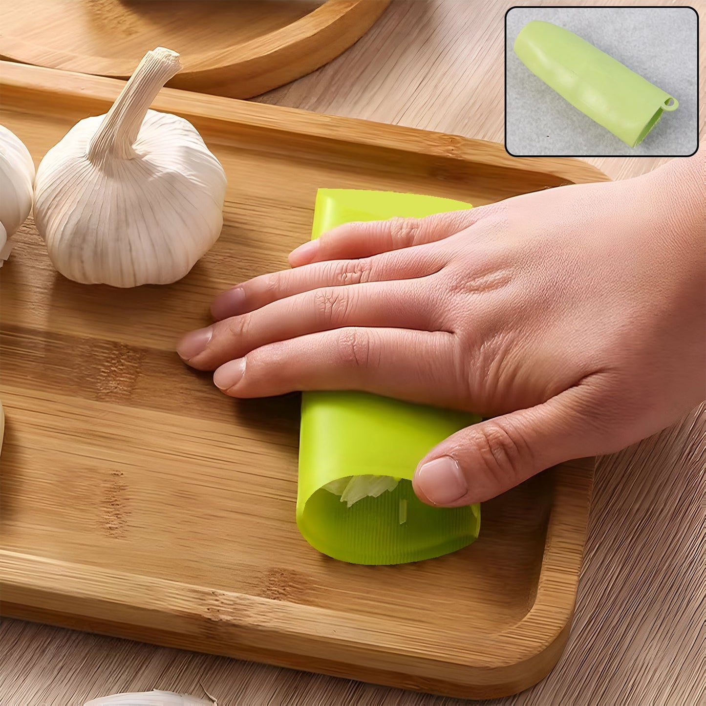 Silicone Garlic Peeler Tube Easy Hand Roller Peeling Tool (1 Pc)