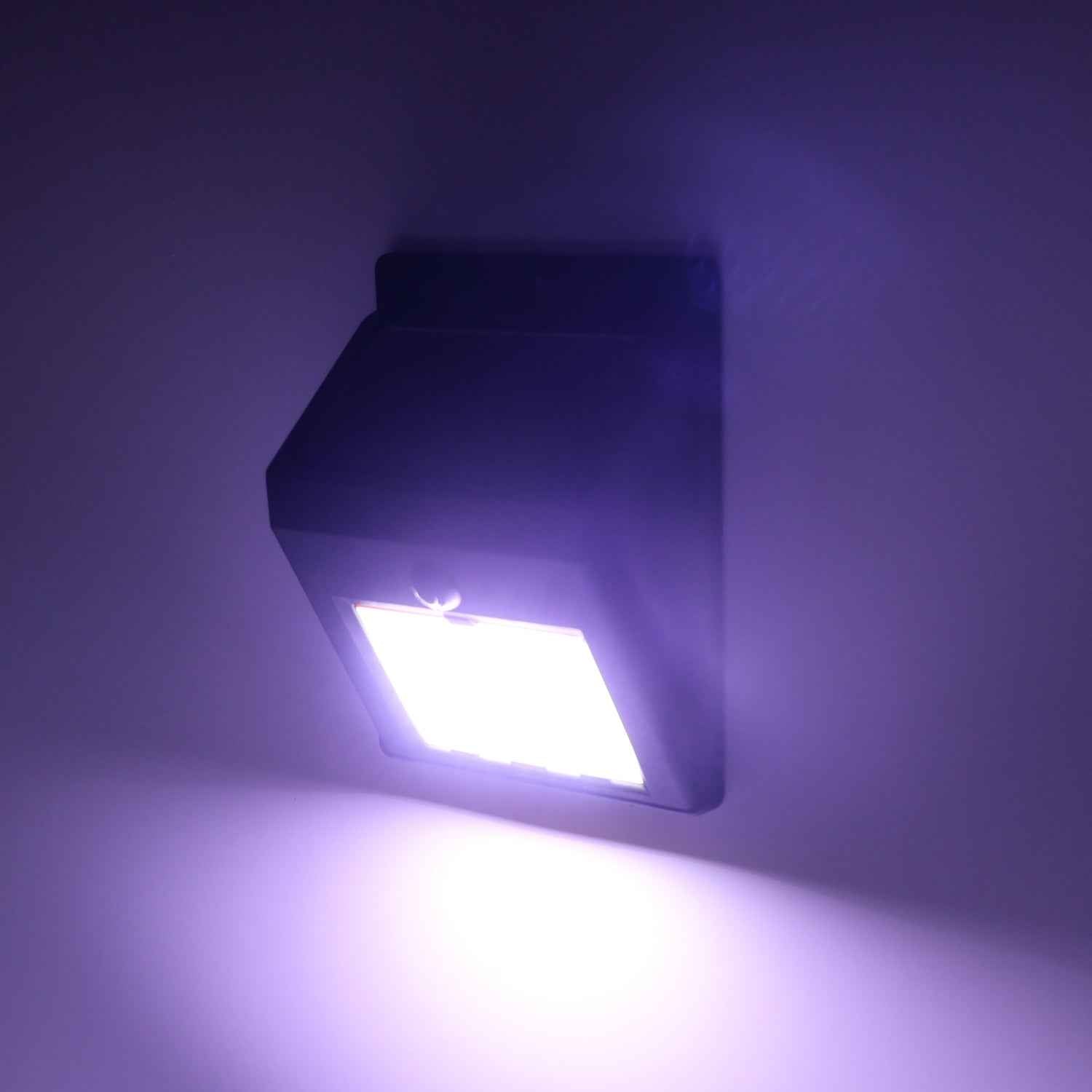 Solar Powered LED Wall Light - (1 Pc)