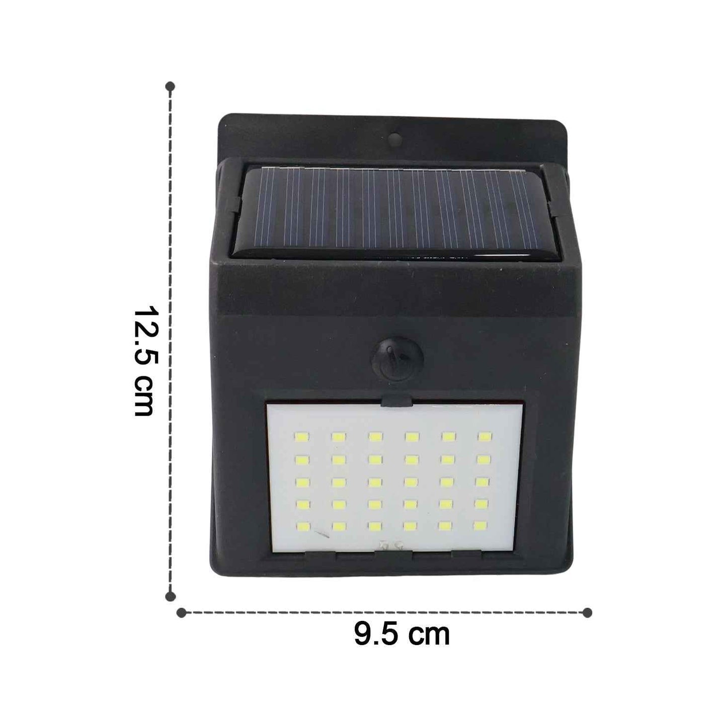 Solar Powered LED Wall Light - (1 Pc)