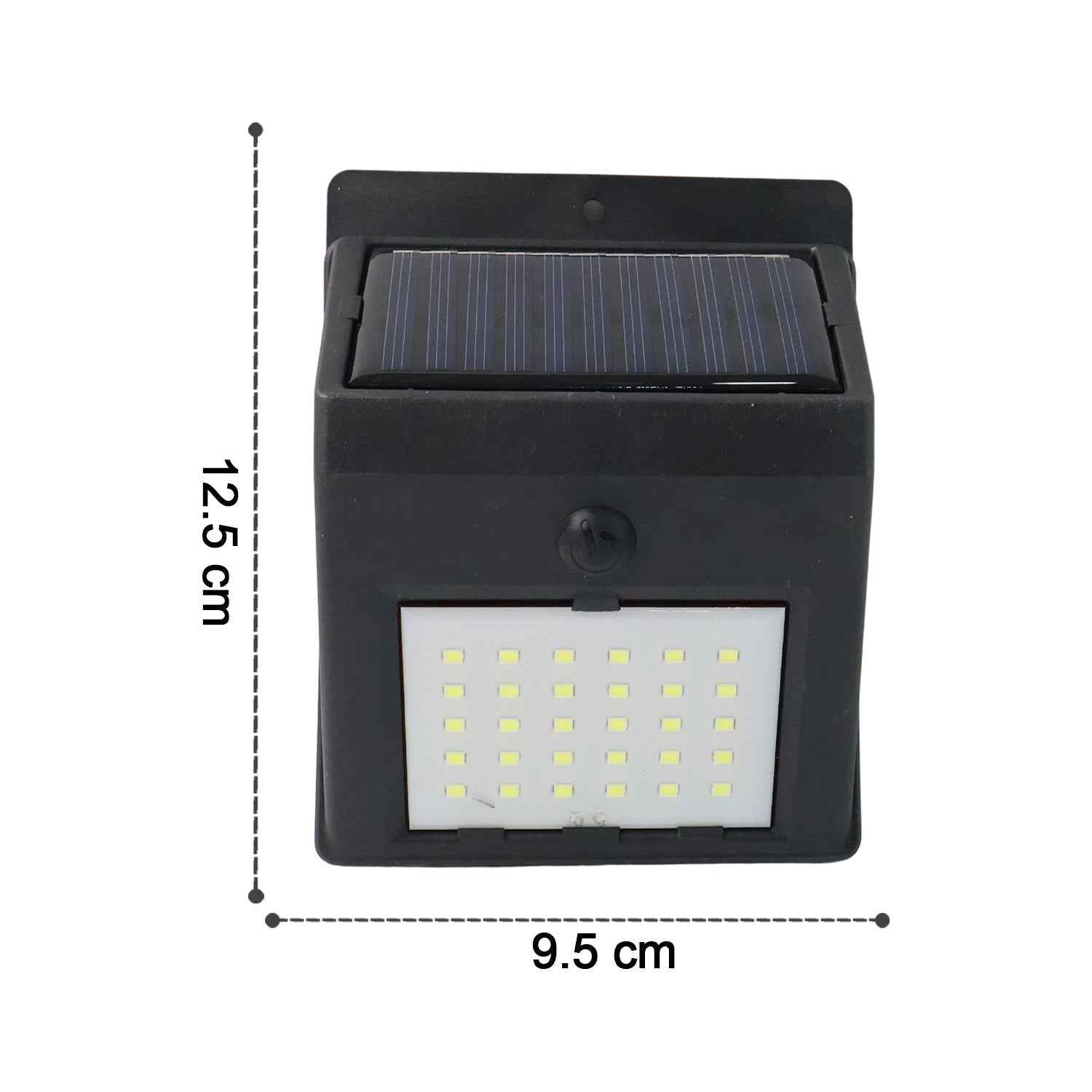 Solar Powered LED Wall Light - (1 Pc)