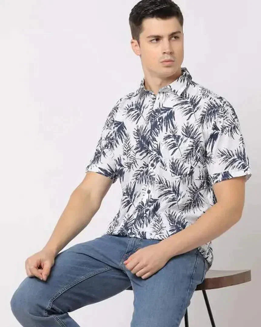 Trendy Men Cotton Printed Shirt Clothing Fabric 