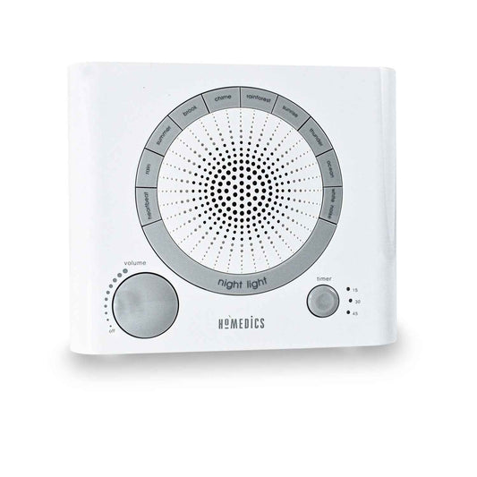 Sleep Therapy Sound Machine with 8 Soothing Sounds (Battery, Timer Option)