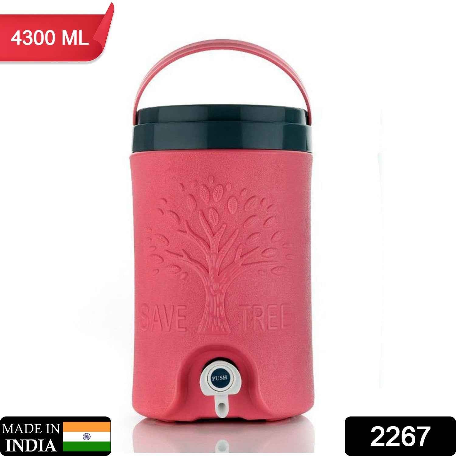 Multicolored Water Rover Jug: Insulated Plastic Jug with Sturdy Handle (4300 ML)