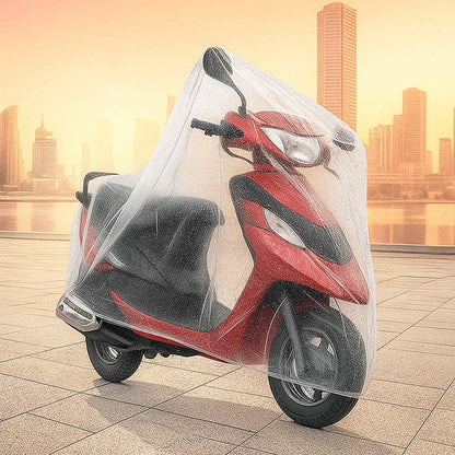 Small Disposable Plastic Activa Cover (1 Pc / 220 Cm Long Adjustable)