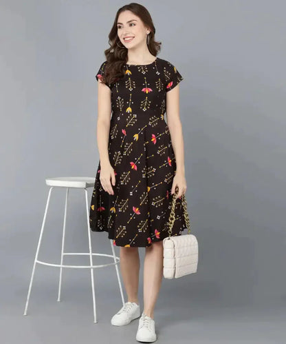 Womens Western Wear Fit and Flare Skater Dresses. simsim