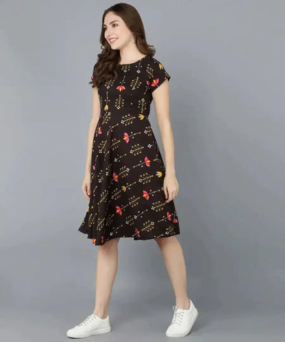 Womens Western Wear Fit and Flare Skater Dresses. simsim