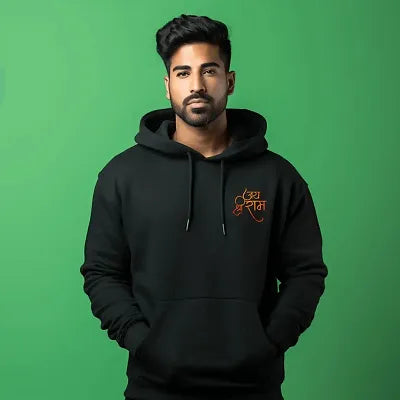 Jai Shree Ram Black Hoodie