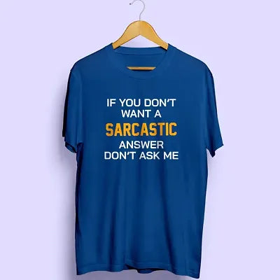 sarcastic blue t-shirt