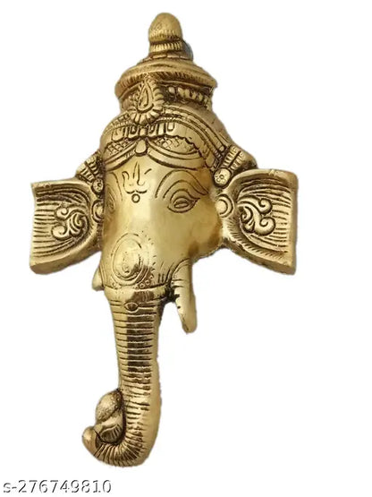 Metal Lord Ganesh Wall Hanging Article for Room, Wall Décor