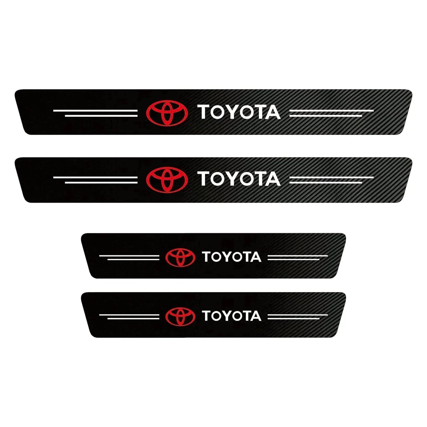 Car Accessories Toyota Carbon Fiber Door Sill Protector (4 Pcs) Zaavio®