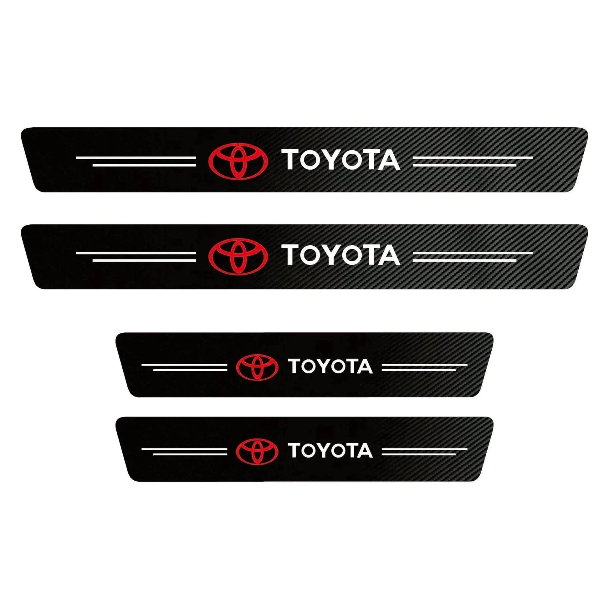 Car Accessories Toyota Carbon Fiber Door Sill Protector (4 Pcs) Zaavio®