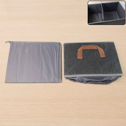 Foldable Rectangular Storage Box with Handle (46x28 cm / 1 Pc)