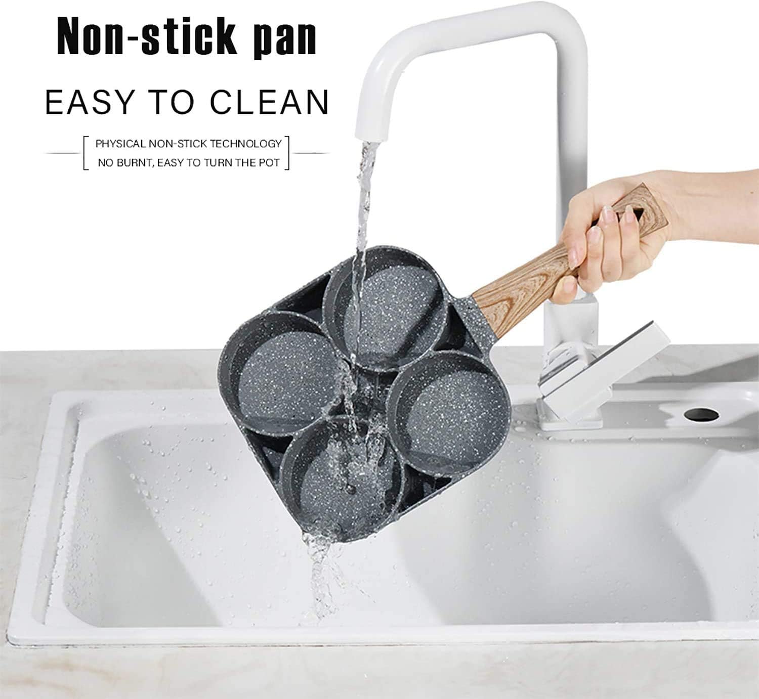 4 Hole Non-stick PAN - Shopsy