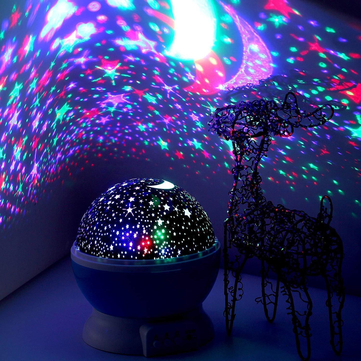 Decorative Star Lights Rotating Night Lamp Projector - Galaxzo™ Luces nocturnas Blue Galaxzo™ Zaavio®