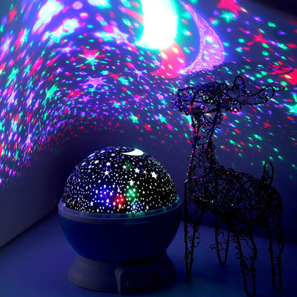 Decorative Star Lights Rotating Night Lamp Projector - Galaxzo™ Luces nocturnas Blue Galaxzo™ Zaavio®