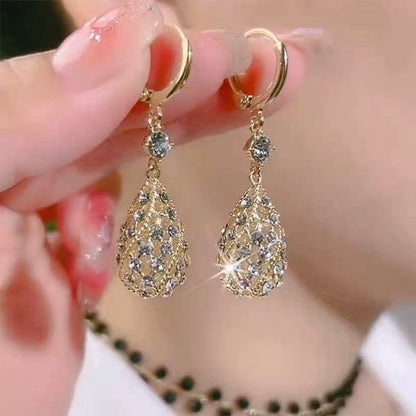 Diamond Water-Drop Earrings