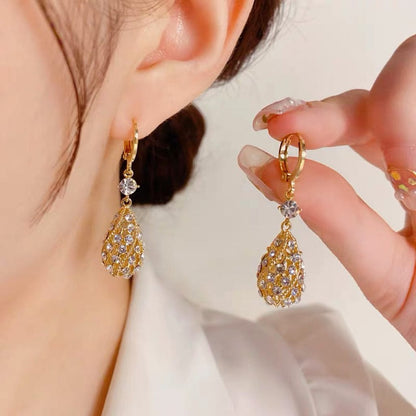 Diamond Water-Drop Earrings