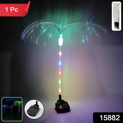 Solar-Powered Fiber Optic Garden Light - (1 Pc)