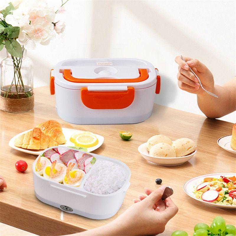 Electric Hot Lunch Box Portable Heated Food Container Heater - Tastrix™ Lunch Boxes Orange Tastrix™ Zaavio®