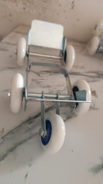 Universal Scooter/Bike Parking Support Roller with Heavy-Duty Wheels (1 Pc)