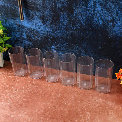 Metro Pattern Plastic Water Glasses